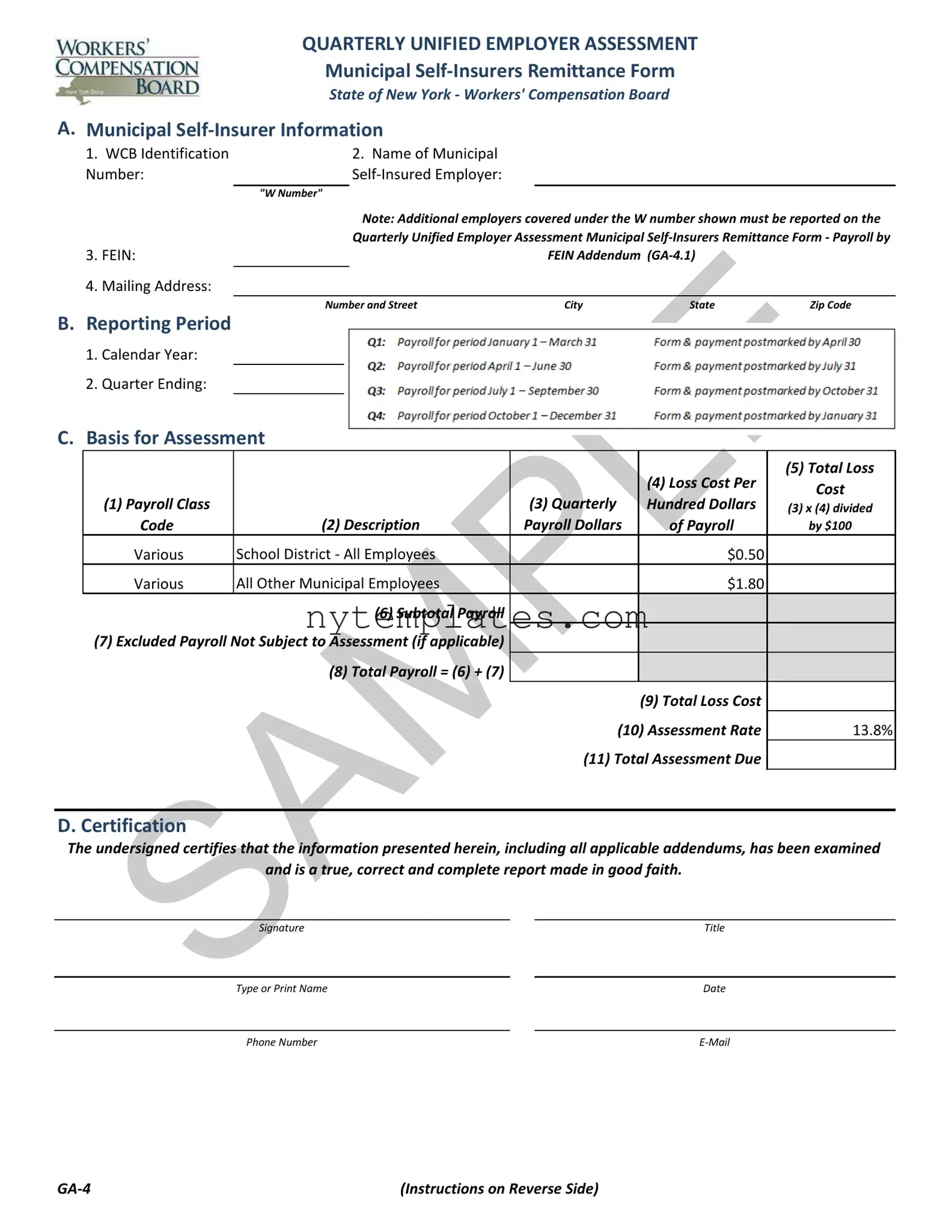 Fillable Ga 4 New York Form in PDF