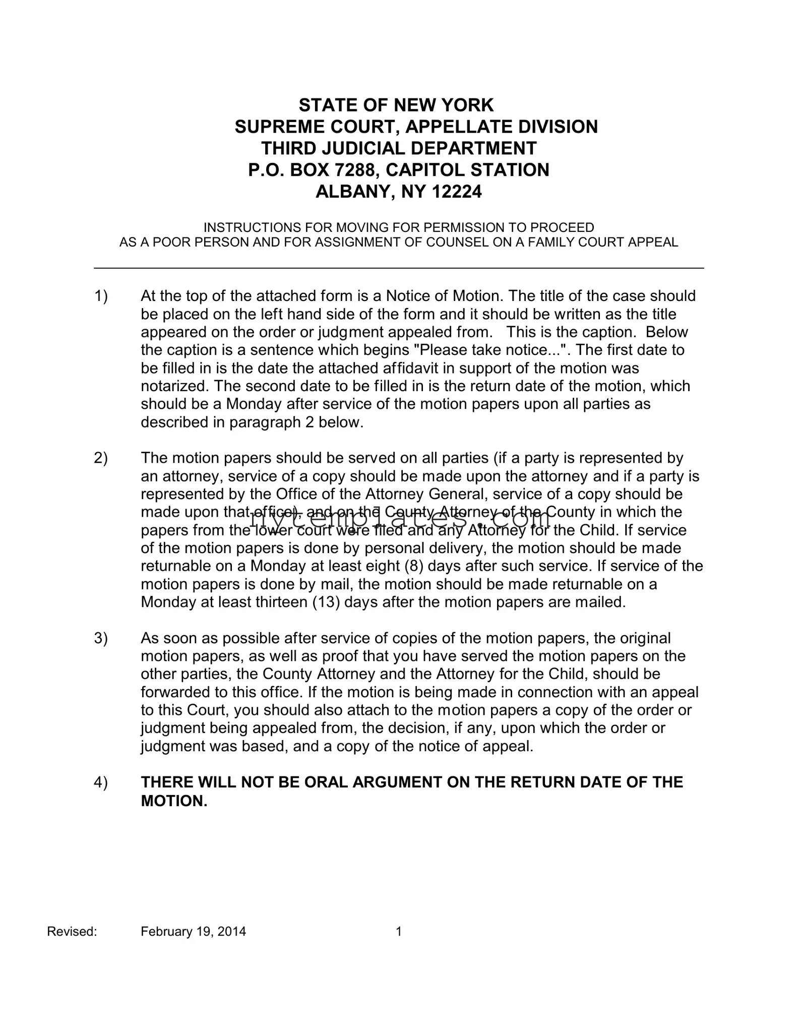 Fillable New York Poor Person Form in PDF