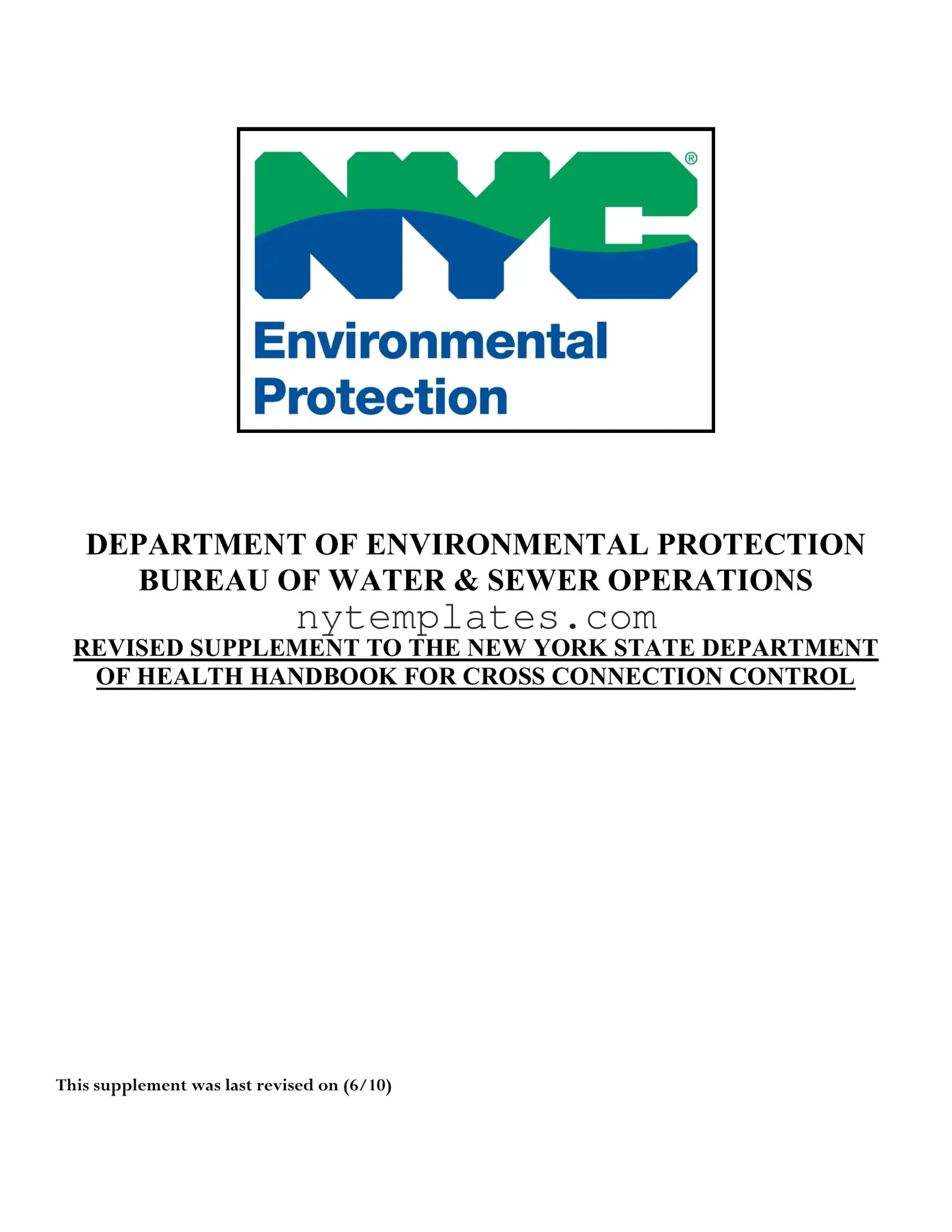 Fillable Nyc Dep Backflow Form in PDF