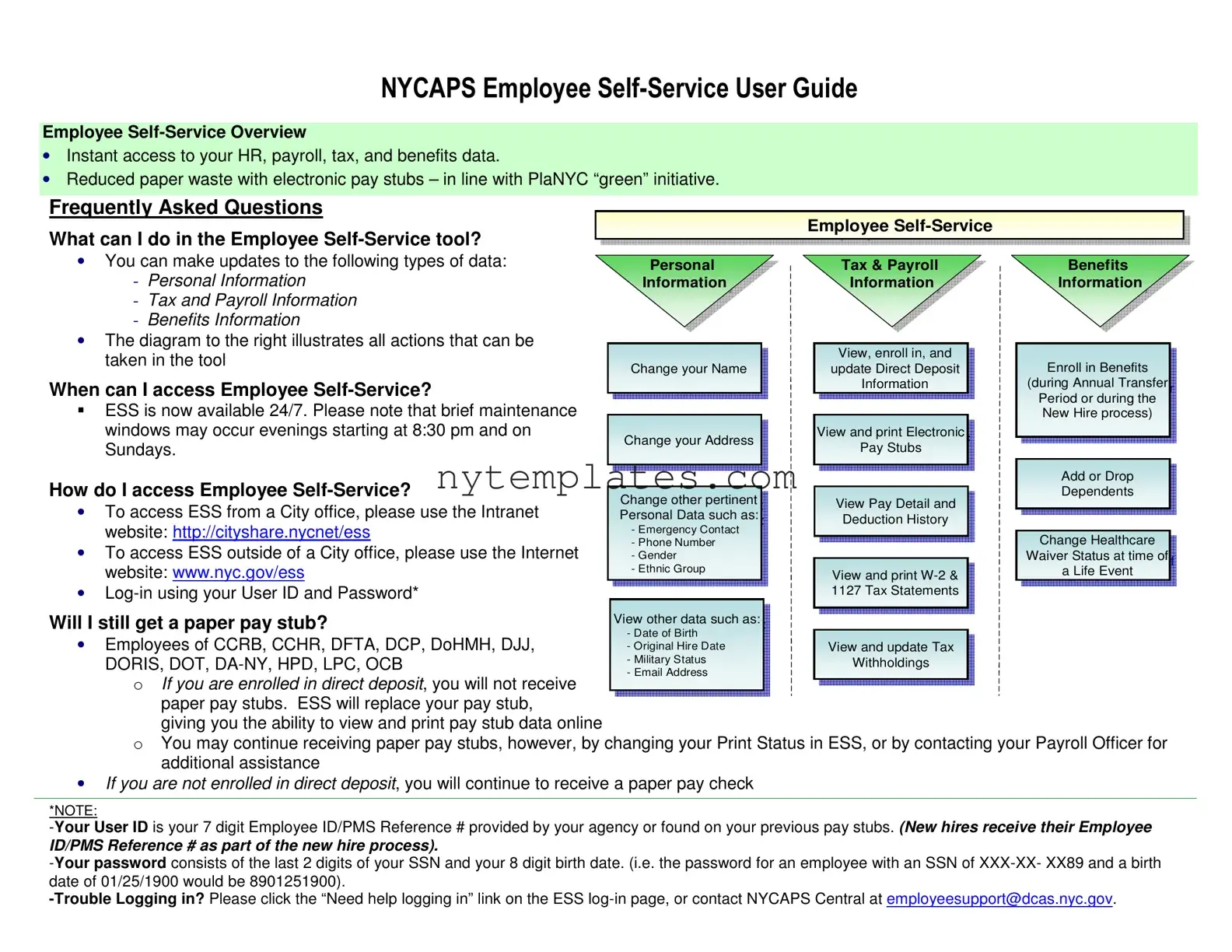 Fillable Nycap Ess Form in PDF