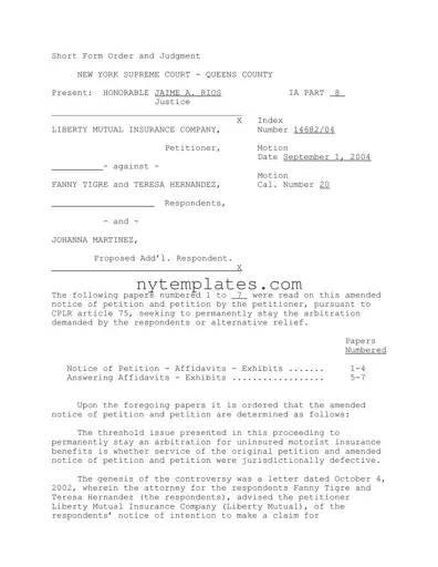 Fillable Judgment New York Supreme Court Form in PDF
