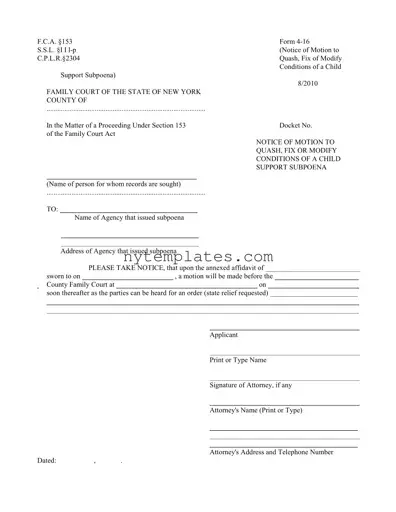 Fillable New York 4 16 Form in PDF