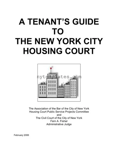 Fillable Official Nycha Form in PDF