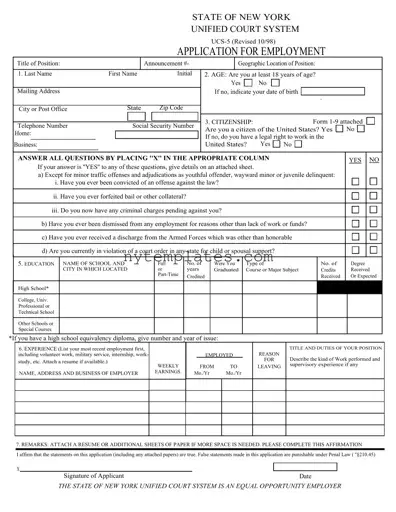 Fillable Ucs 5 New York Form in PDF